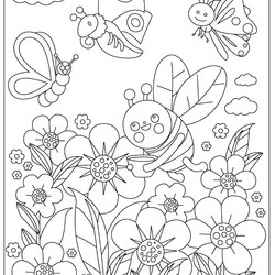 Terrific Coloring Pages Of Bugs Page
