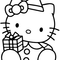 Perfect Hello Kitty Christmas Page Star Coloring Pages