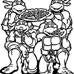 Ninja Turtles Coloring Page Pages Teenage Mutant Best For Kids