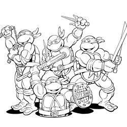 Teenage Mutant Ninja Turtles Coloring Pages Turtle Cartoon