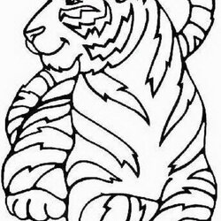 Animal Coloring Pages For Kids Art Craft Tiger Sheets