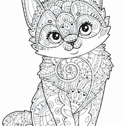 Excellent Printable Zoo Animals Coloring Pages In Adult Animal Adults Cute Print Colouring Sheets Cat Kids