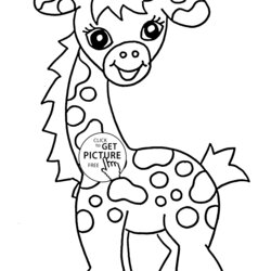 Tremendous Free Printable Coloring Pages Baby Animals Home Animal Kids Giraffe Book Cute Sheets Print Jungle