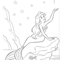 The Highest Quality Ariel Little Mermaid Coloring Pages Disney Princess Printable Drawing