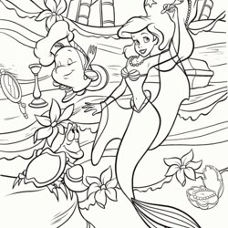 Brilliant Coloring Pages For Ariel Home