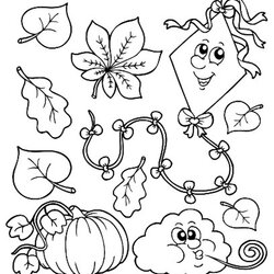 Magnificent Cute Fall Coloring Pages Printable For Children