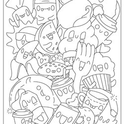 Swell Free Coloring Pages For Download Printable Cute Objects Illustration Page