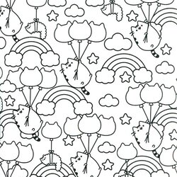 Fantastic Free Printable Coloring Pages Doodle Cat