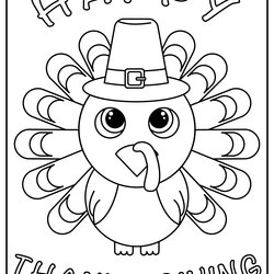 Brilliant Turkey Coloring Sheet Printable Cute Thanksgiving