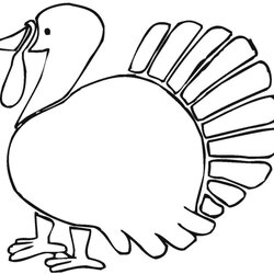 Turkey Coloring Pages Printable For Preschool Home Thanksgiving Popular