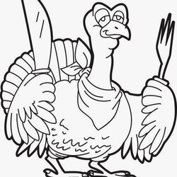 Supreme Coloring Pages Turkey Free And Printable Thanksgiving Template Cooked Cartoon Templates Drawing Kids
