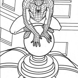 Capital Coloring Pages Printable Spider Man Kids Print Powered Results Para Book To