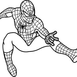 Out Of This World Superhero Coloring Pages Spider Man For Adult Unusual Free Printable Kids