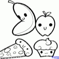 Cute Coloring Pages Food
