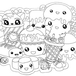 Cool Cute Food Coloring Pages Foods Free Printable Kids Adults