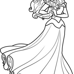 Princess Aurora Coloring Page For Kids Free Disney Princesses Pages Print Color Printable Cartoon Characters