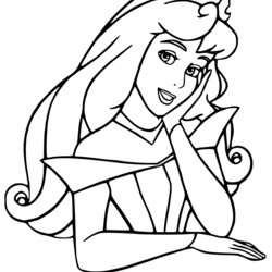 Preeminent Princess Aurora Disney Coloring Page Free Printable Pages