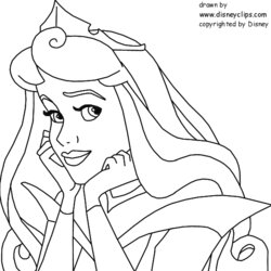 Aurora Coloring Pages Disney Princess Photo Hepburn Audrey Printable Colouring Print Kids Template