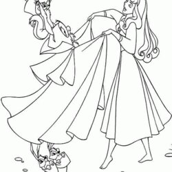 Admirable Princess Aurora Coloring Pages Print Page