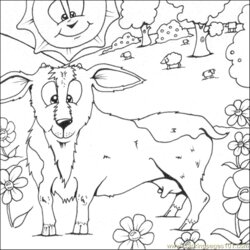 The Highest Standard Coloring Pages Goat Colouring Natural World Flowers Free Printable Color
