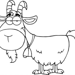 Great Free Printable Goat Coloring Pages For Kids Cartoon