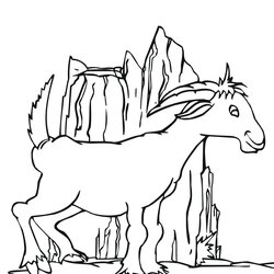 Very Good Free Printable Goat Coloring Pages For Kids Goats Collection Funny Template Of