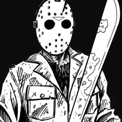 Matchless Jason Coloring Pages Friday Mask Printable Hockey Print Color Search New By