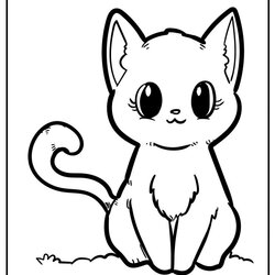 Brilliant Kitten Coloring Pages Free Curiously Curious Kittens