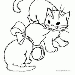 Sublime Get This Cute Kitten Coloring Pages Free Printable Sheets Cat Cats Kittens Ball Animal Print Color