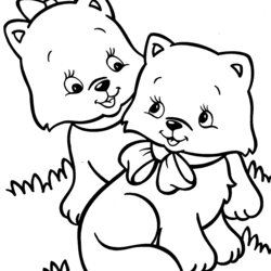 Kitten Coloring Pages Best For Kids Printable
