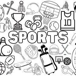 Terrific Sports Coloring Pages For Boys