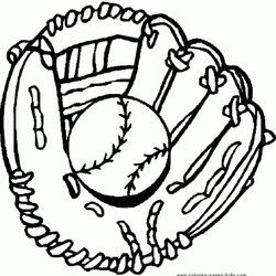 High Quality Get This Sports Coloring Pages Free Printable Baseball Glove Sheets Color Kids Ball Boys Print