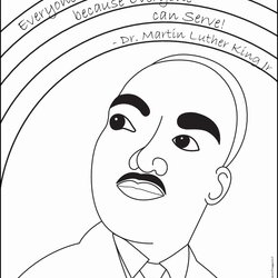 Superior Martin Luther King Jr Coloring Page At Free Pages Dr Preschool Color Printable Drawing Reformation