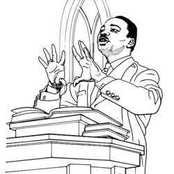 Spiffing Martin Luther King Coloring Pages At Free Printable Dr Jr