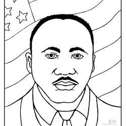 Very Good Martin Luther King Jr Coloring Page