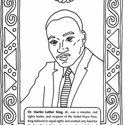 High Quality Free Printable Martin Luther King Jr Day Coloring Pages Worksheets Kids Worksheet Sheets Sheet