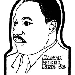 Excellent Martin Luther King Jr Coloring Page At Free Pages Drawing Silhouette Printable Sheets Easy Color