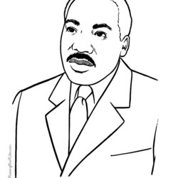 Martin Luther King Coloring Pages For Kid History American Kids Jr Color Sheets Printable Activities Print