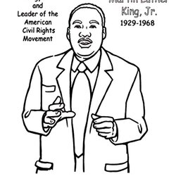 Wonderful Free Printable Martin Luther King Coloring Pages At