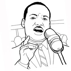 Magnificent Martin Luther King Coloring Pages Free Printable Color Kids