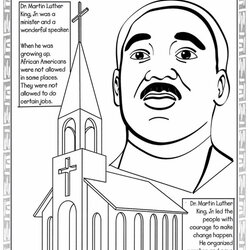 Wizard Martin Luther King Jr Coloring Pages Printable Dr Results History Pictures