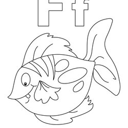 Worthy Letter Coloring Pages For Preschoolers At Free Fish Preschool Worksheets Kids Practice Handwriting