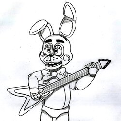 Toy Bonnie Coloring Page At Free Printable Pages Color Print