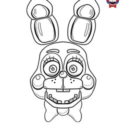 Perfect Bonnie Free Colouring Pages Coloring Printable Book Sheet Freddy Nights Five Print Sheets Color