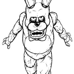 Wizard Bonnie Coloring Pages To Print And Color Freddy