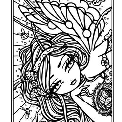 Pin On Printable Adult Coloring Pages Mermaids Dover Fairies Whimsy Stress