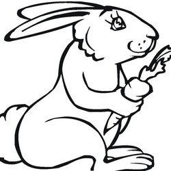 Champion Free Printable Rabbit Coloring Pages For Kids Pictures