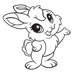 Superior Happy Rabbit Rabbits Bunnies Kids Coloring Pages Children Color Simple Printable For