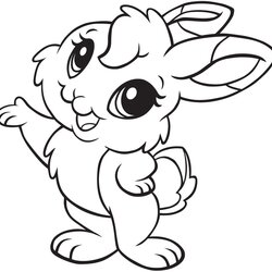 Worthy Bunny Rabbit Coloring Page Picture Home