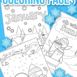 Eminent Happy Print These Free January Coloring Pages For Winter Kids Activities Check Adorable Blog
